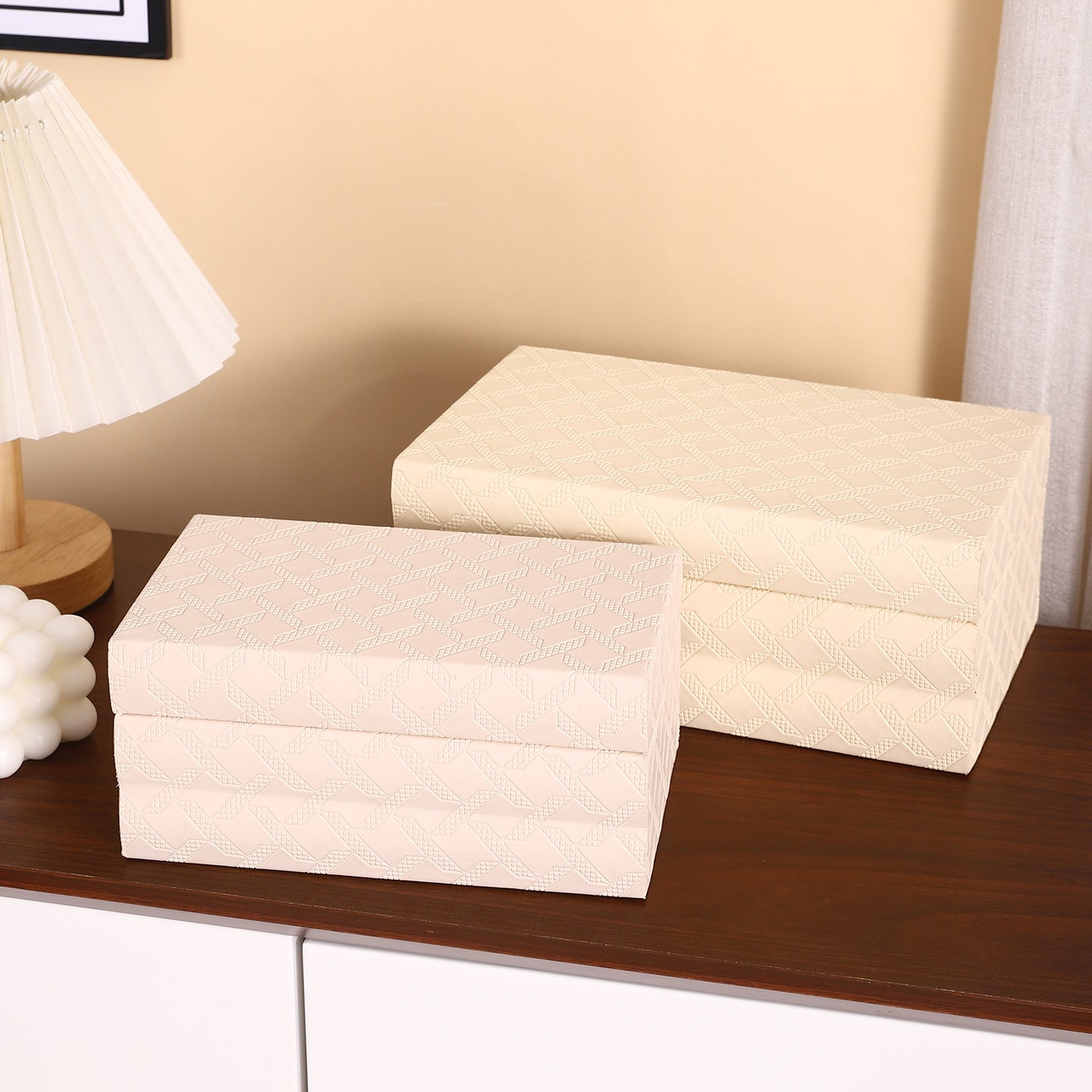 Decorative Storage Box with Elegant Textured Design Homeandso