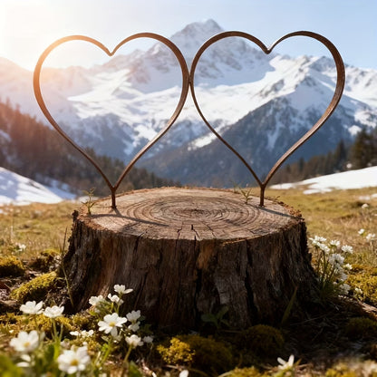 Decorative Heart-Shaped Garden Stake Homeandso