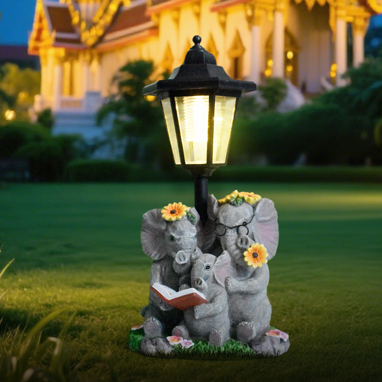 Garden Elephant Family Homeandso