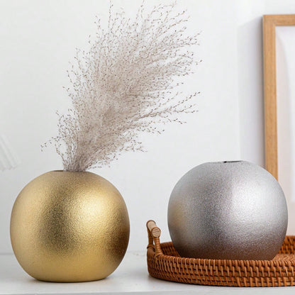 Decorative Gold Sphere Vase Homeandso