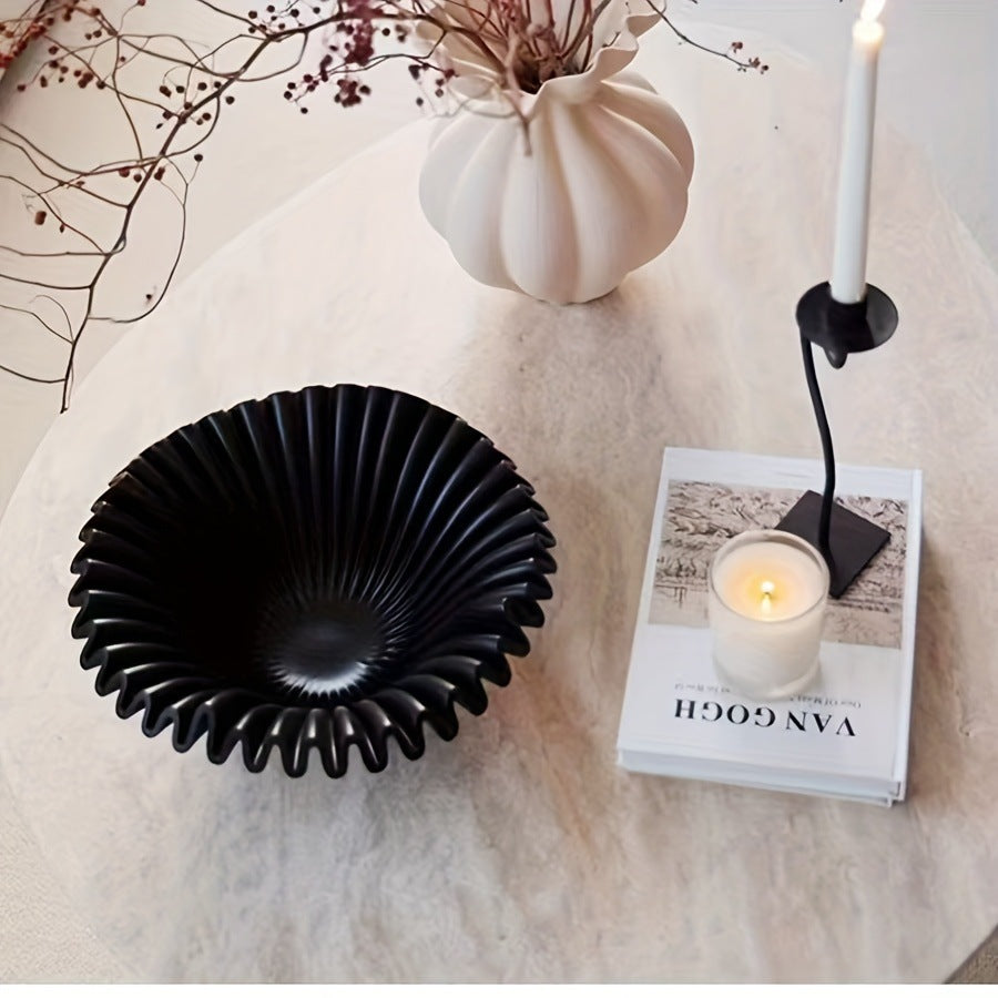 Decorative Fluted Ceramic Bowl Homeandso