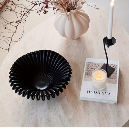 Decorative Fluted Ceramic Bowl Homeandso