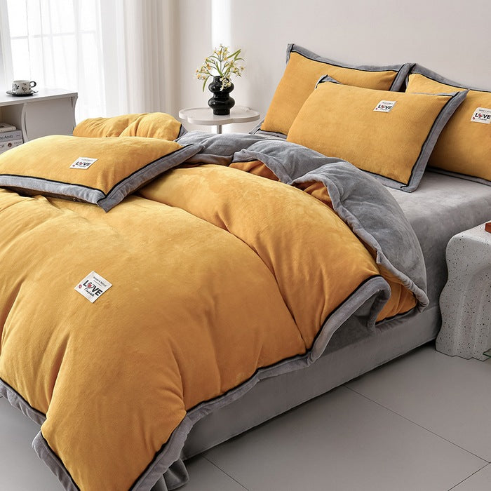 Plush Velvet Comforter Set