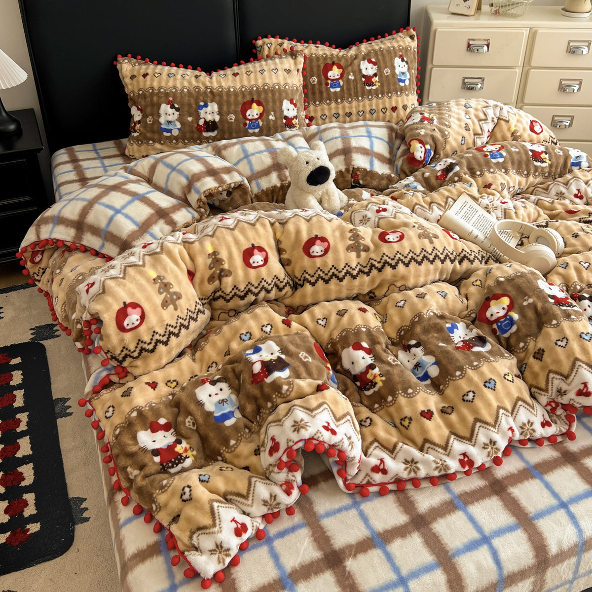 Soft Textured Bedspread Set