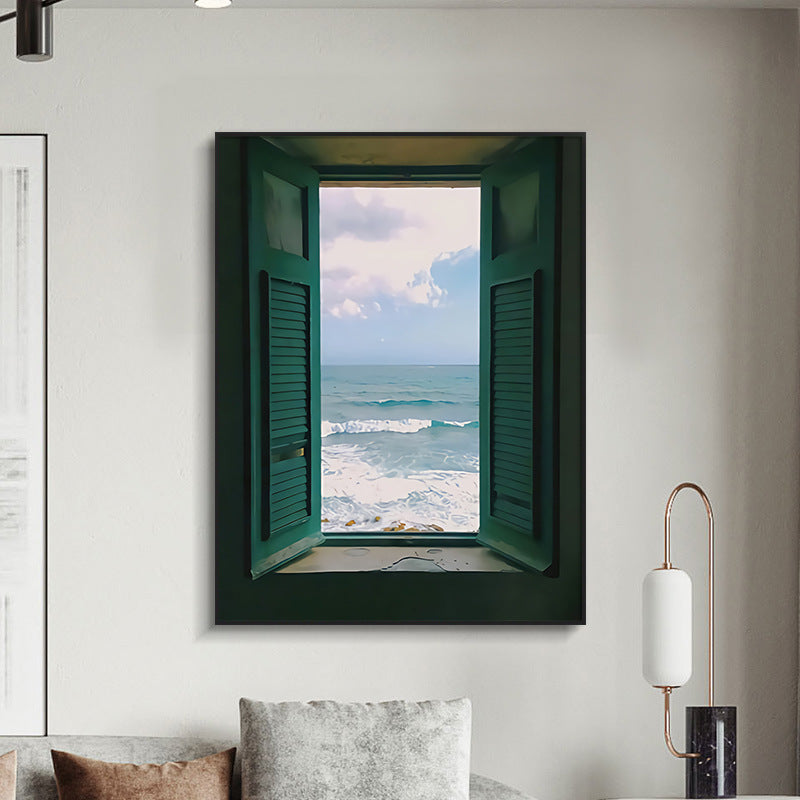 Framed Coastal View Wall Art Homeandso