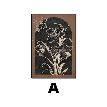 Framed Floral Patterned Wall Art Homeandso