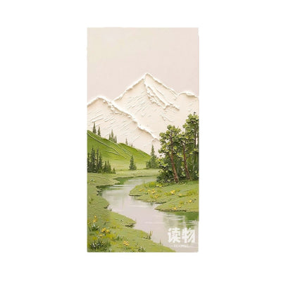 Textured Mountain Landscape Relief Canvas Art Homeandso
