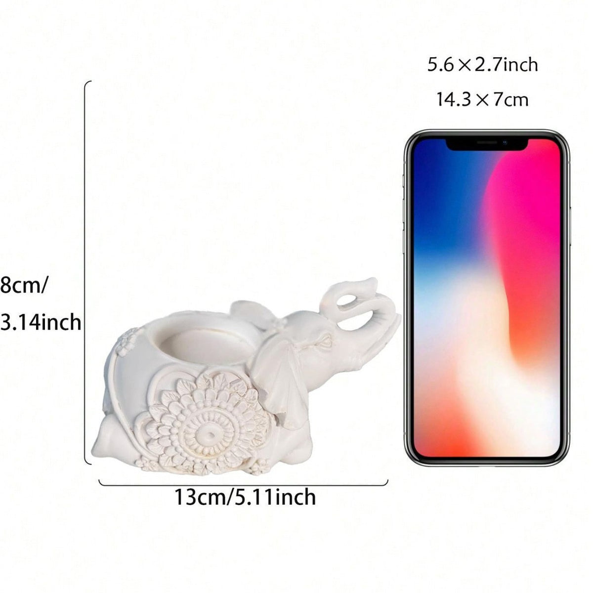Elephant-Themed Decorative Phone Stand Homeandso