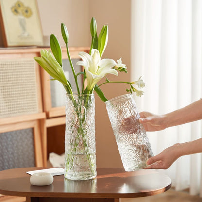 Decorative Textured Glass Vase