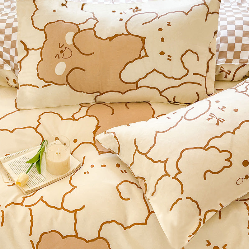 Stylish Plaid Bedding Set