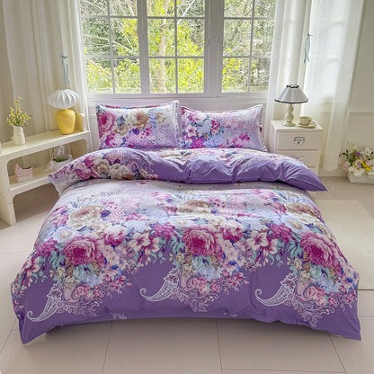 Floral Patterned Duvet Cover Set