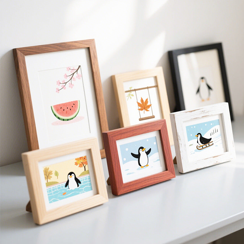 Whimsical Penguin Themed Art Frame