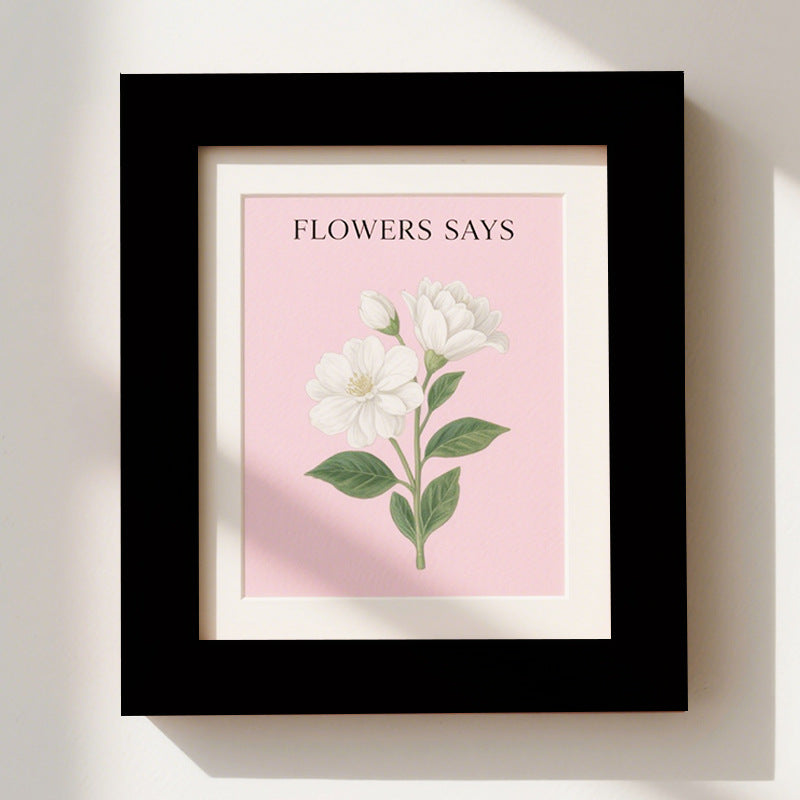 Floral Themed Wall Art Frame