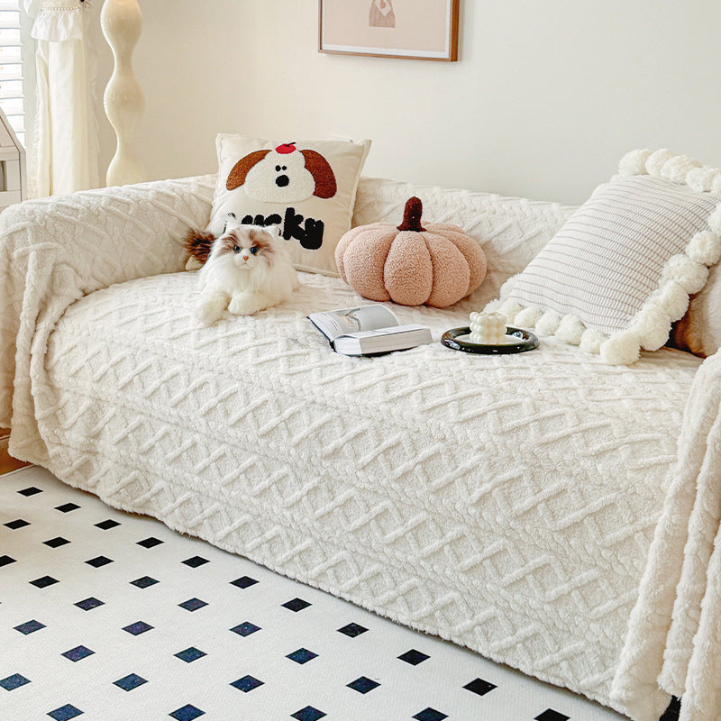 Cozy Textured Throw Blanket