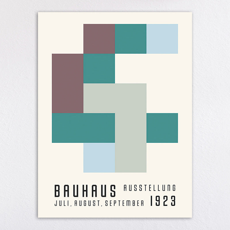 Bauhaus-Inspired Abstract Wall Art Print Homeandso
