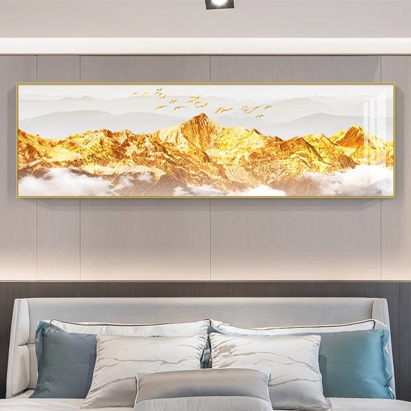 Modern Abstract Mountain Landscape Canvas Art Homeandso