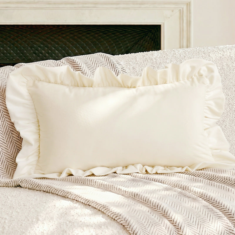 Decorative Butterfly Embroidered Lumbar Pillow