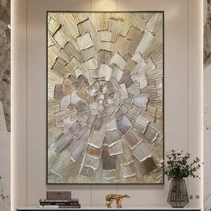 Textured Abstract Floral Canvas Art Homeandso