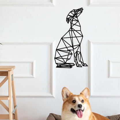 Geometric Dog Silhouette Wall Art Homeandso