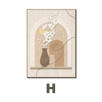Abstract Contemplative Line Art Framed Wall Decor Homeandso
