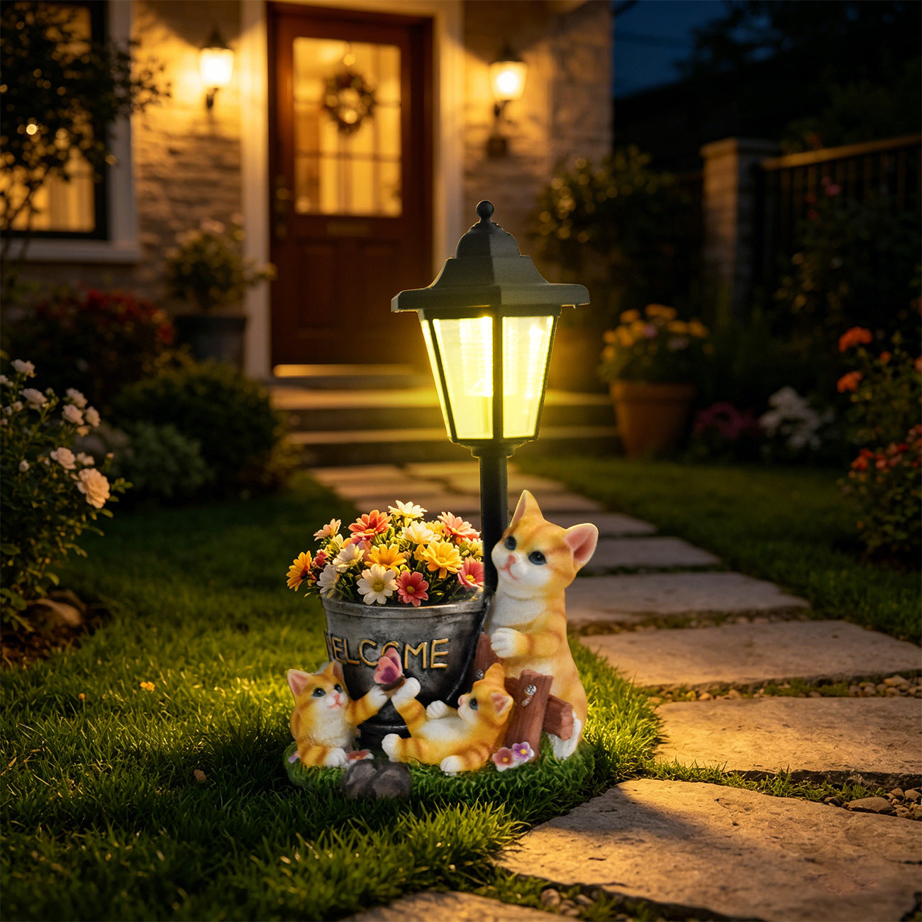 Decorative Cat Lantern Homeandso