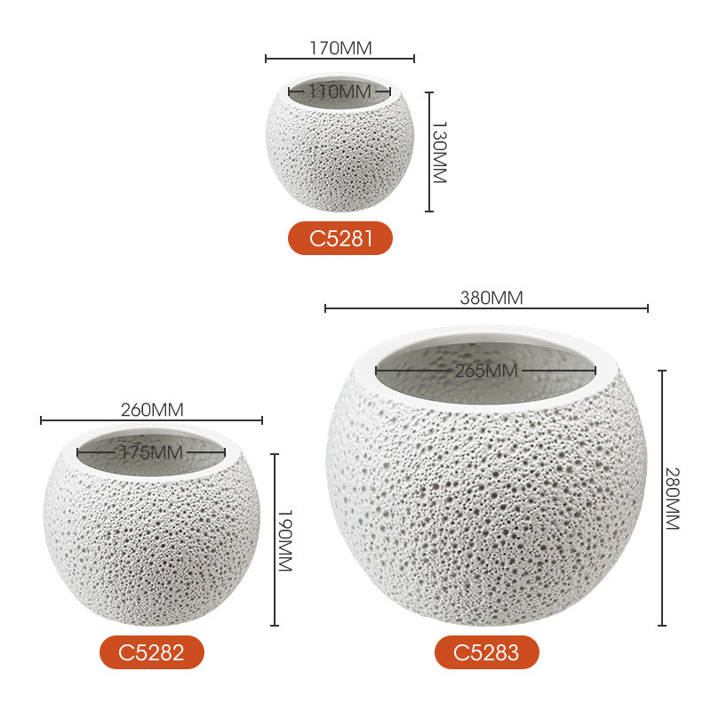 Textured Ceramic Planter Homeandso