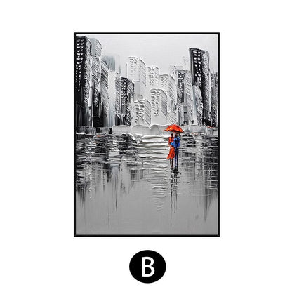 Urban Impressionist Cityscape Canvas Art Homeandso