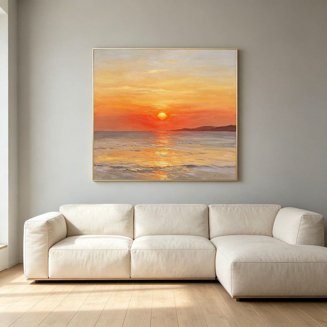 Sunset Landscape Art Print Homeandso