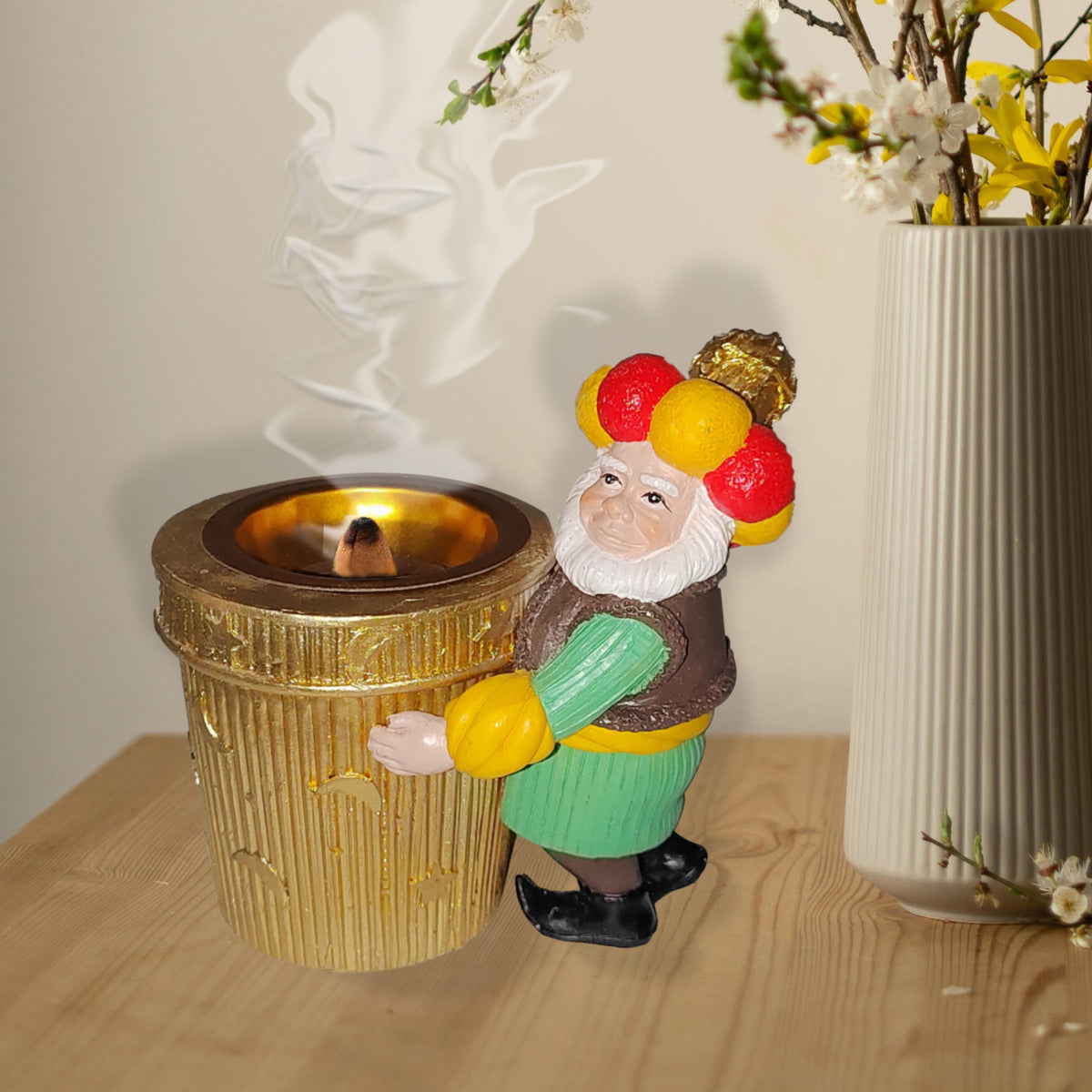 Decorative Trash Can Figurine Homeandso