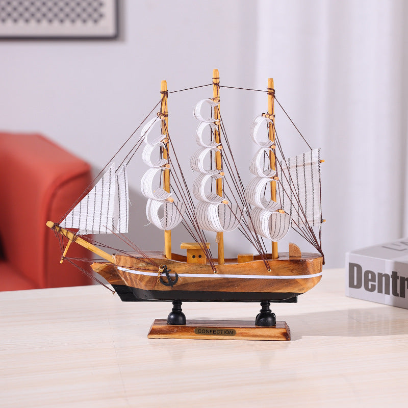 Decorative Wooden Sailing Ship Model Homeandso 1788262945