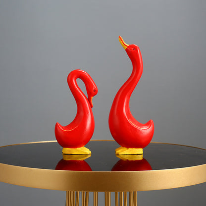 Decorative Swan Figurines Homeandso