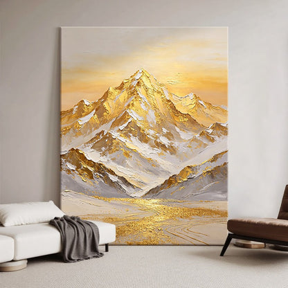 Textured Mountain Range Canvas Art Homeandso