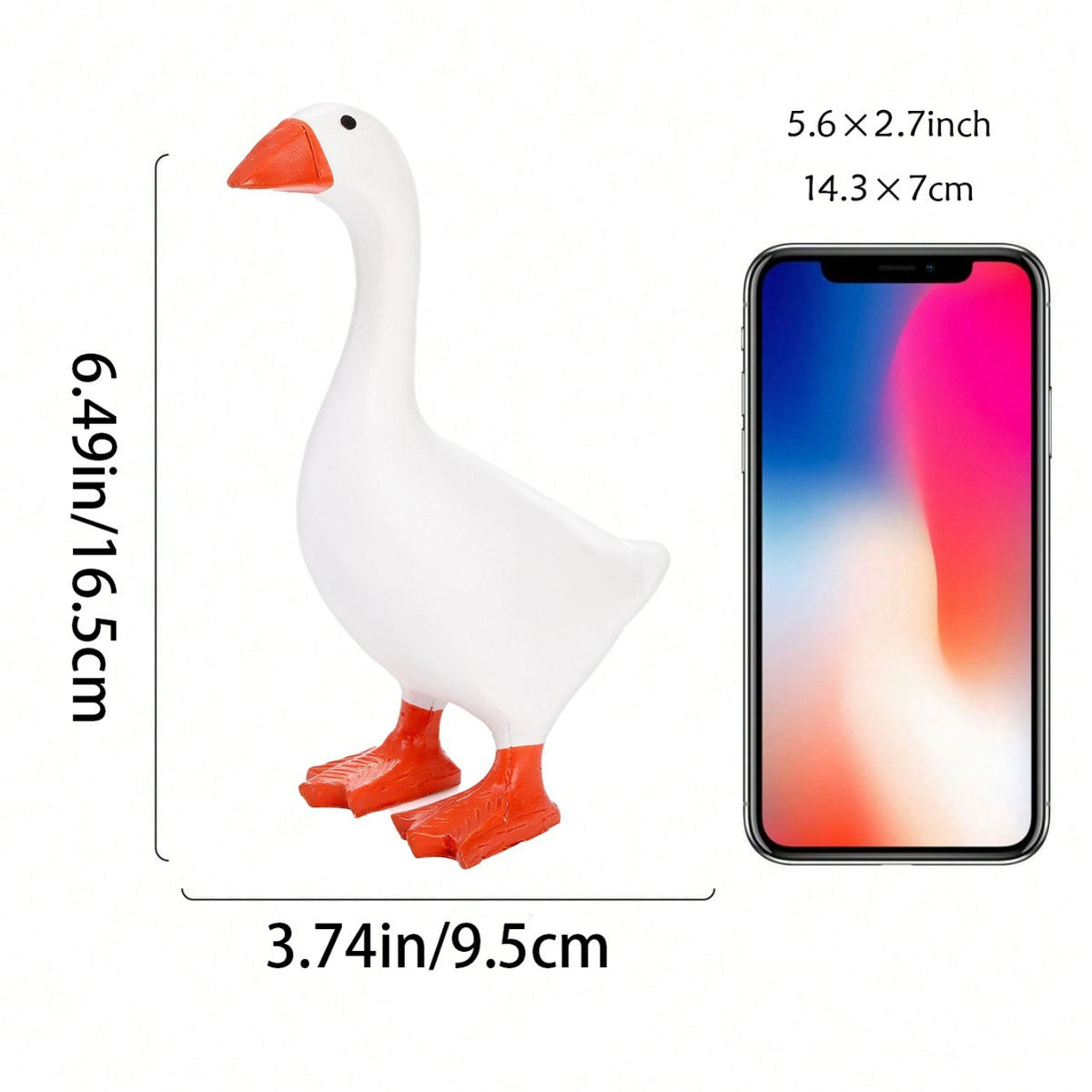 Playful Goose Figurine Homeandso