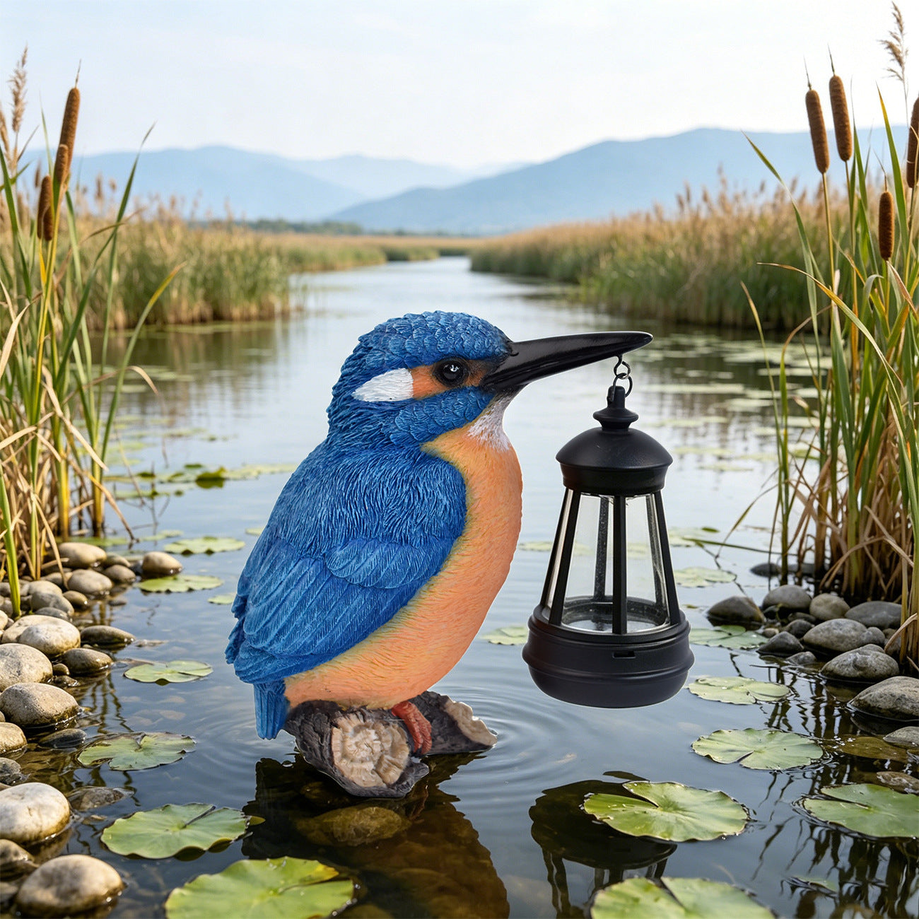 Outdoor Decorative Kingfisher Lantern Homeandso