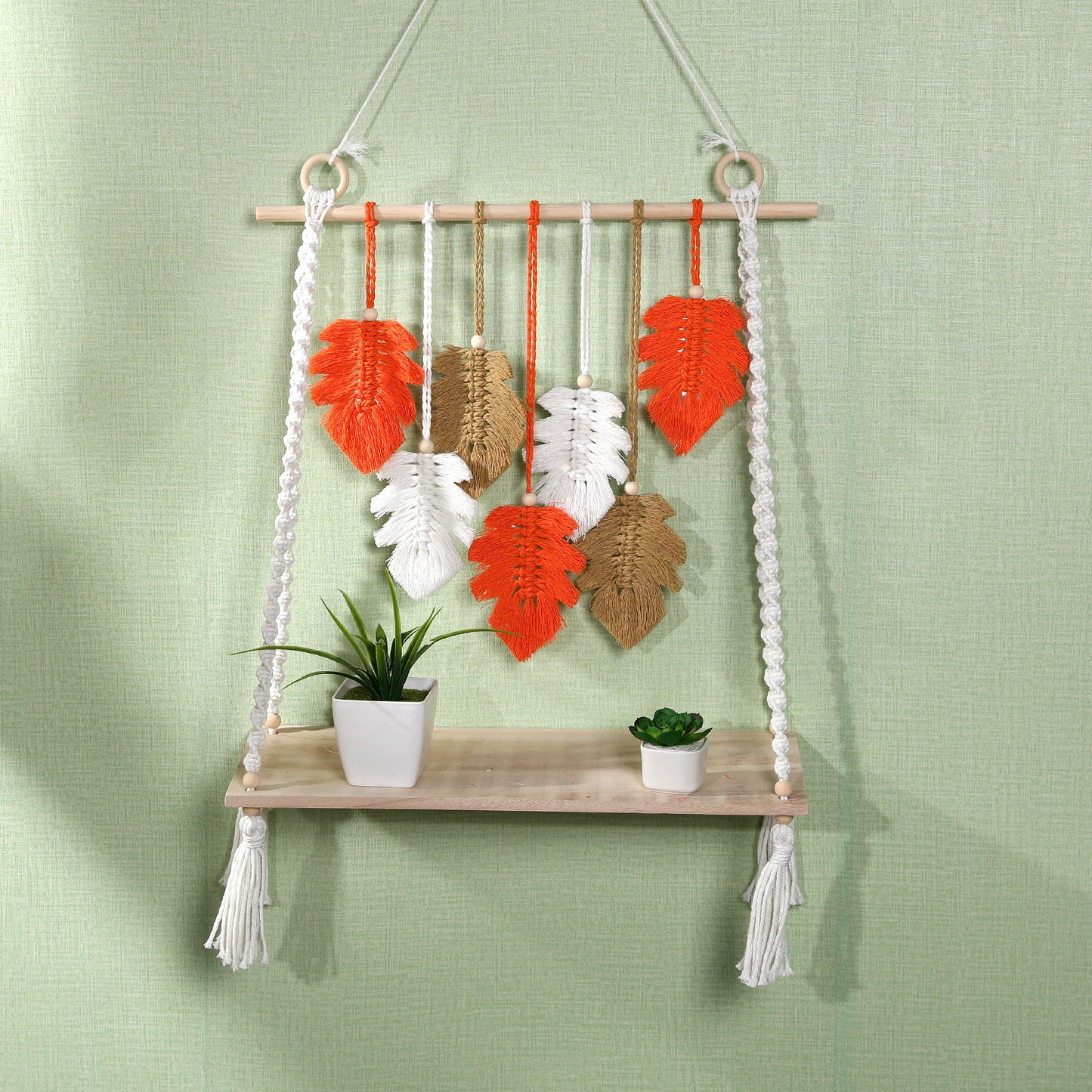 Bohemian Leaf Wall Art Decor Homeandso
