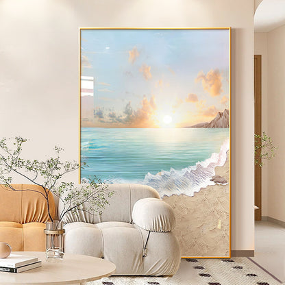 Coastal Sunset Beach Wall Art Homeandso