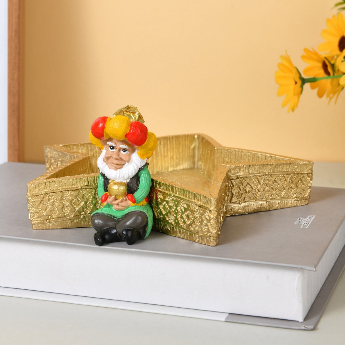 Decorative Trash Can Figurine Homeandso