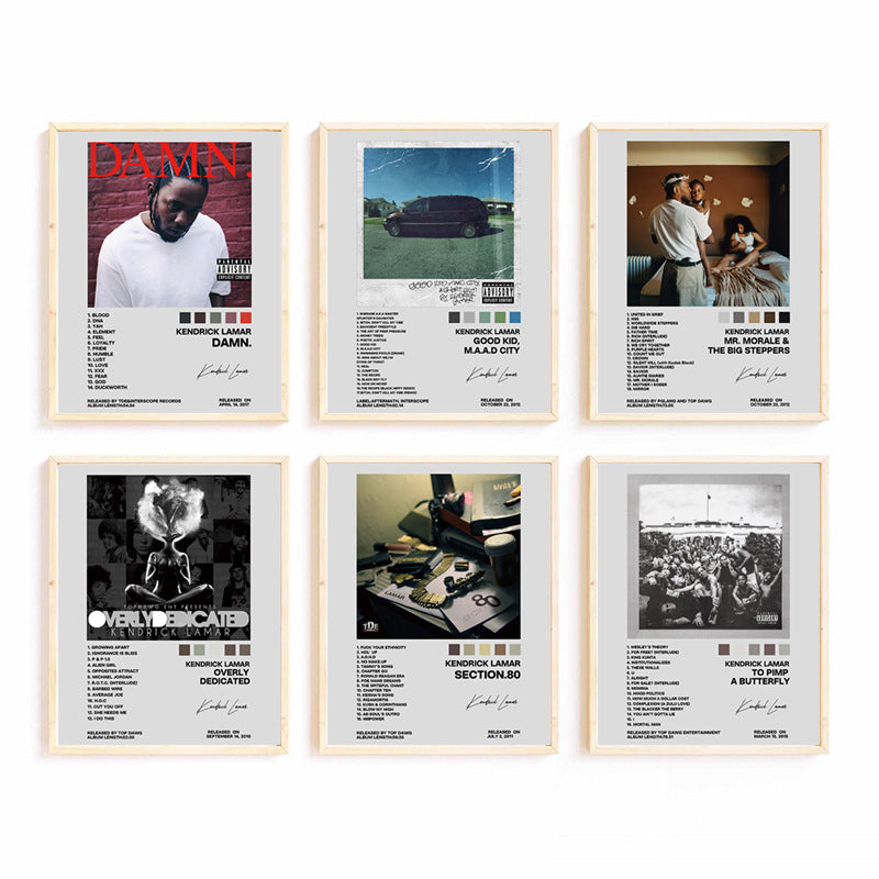 Retro Music-Themed Art Print Set Homeandso