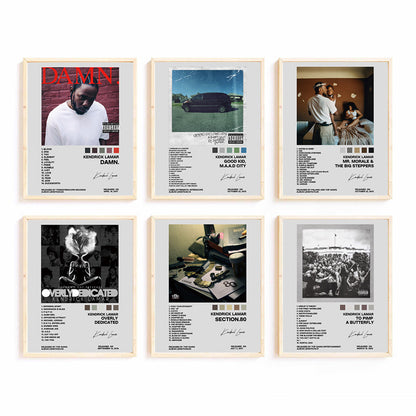 Retro Music-Themed Art Print Set Homeandso