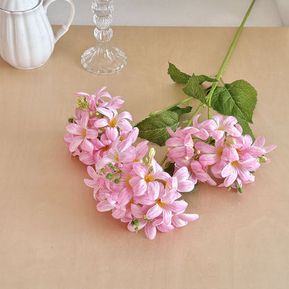 Elegant Faux Violet Floral Stem