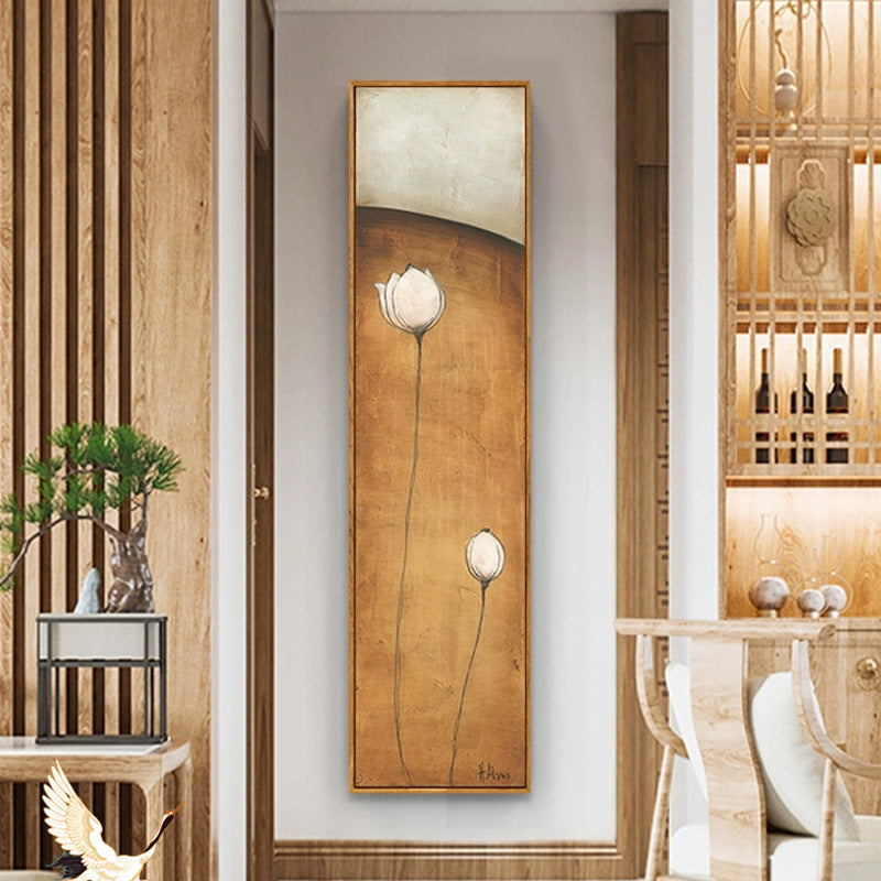 Elegant Vertical Abstract Wall Art Homeandso