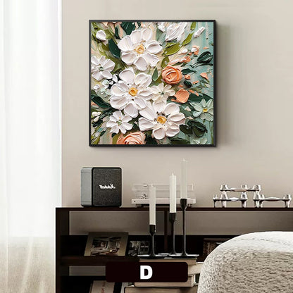 Floral 3D Textured Canvas Wall Art Homeandso