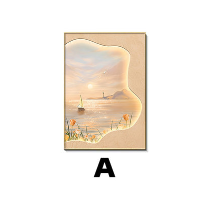 Framed Floral Sunset Art Print Homeandso