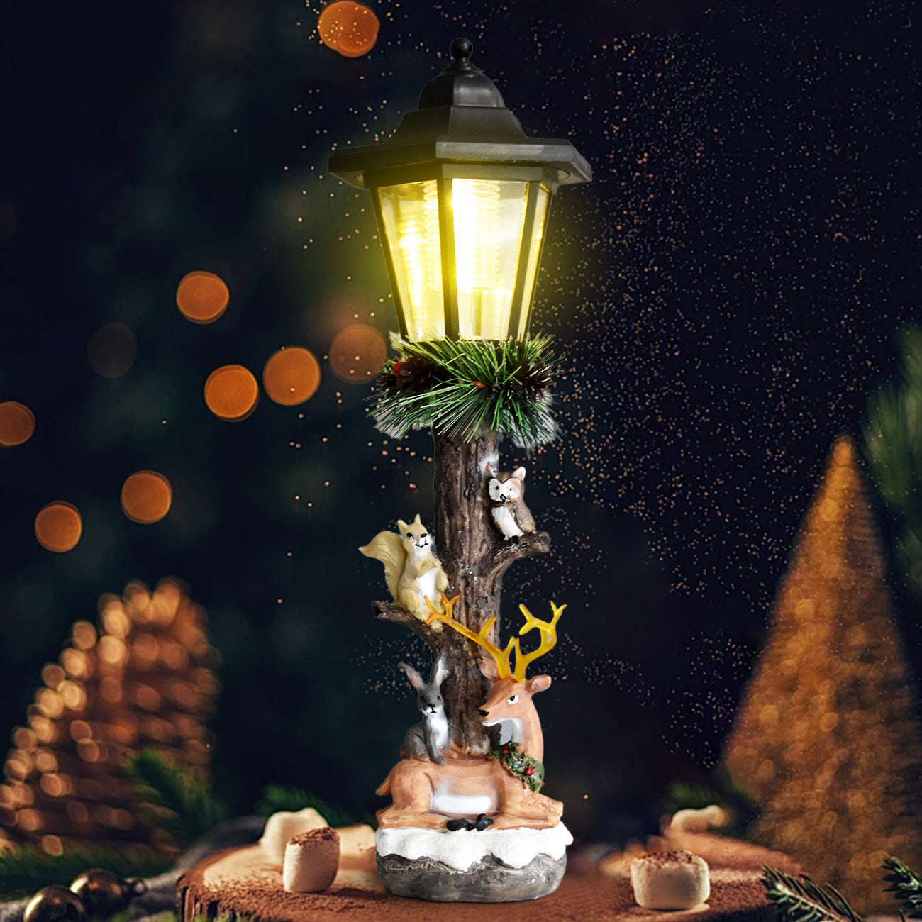 Decorative Animal-Themed Solar Lantern Homeandso