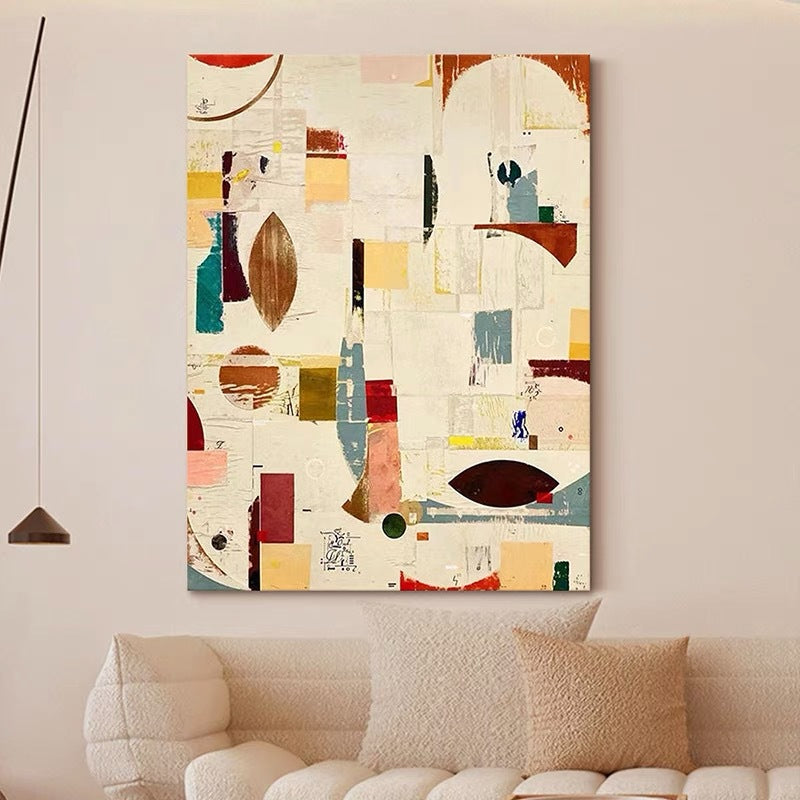 Geometric Abstract Canvas Art Homeandso