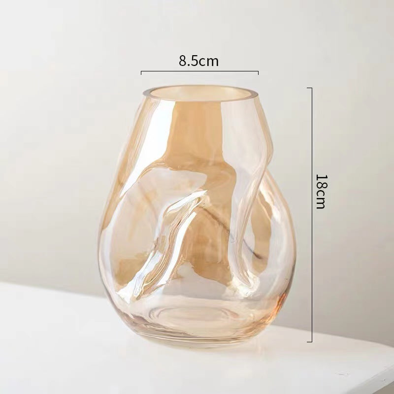 Künstlerische Glasvase