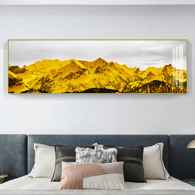 Modern Abstract Mountain Landscape Canvas Art Homeandso