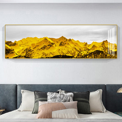 Modern Abstract Mountain Landscape Canvas Art Homeandso