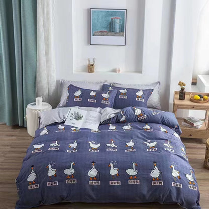 Modern Floral Pattern Duvet Cover Set