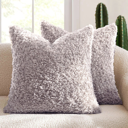 Fluffy Textured Decorative Pillow